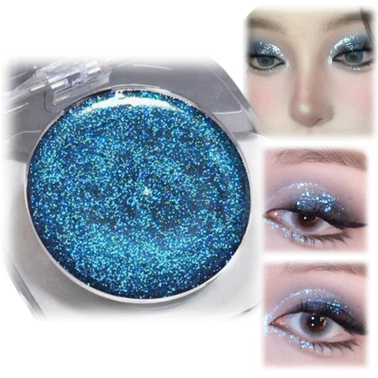 Jinjiar Eyeshadow Palette,Shimmering Creamy Eyeshadow,Glitter Cream Eyeshadow Palette,Eye Shadow Pallets for Women,Make-Up Palettes,Glitter Eyeshadow,Long-Lasting Waterproof Shimmer Eyeshadow,Eye Glitter,(04)