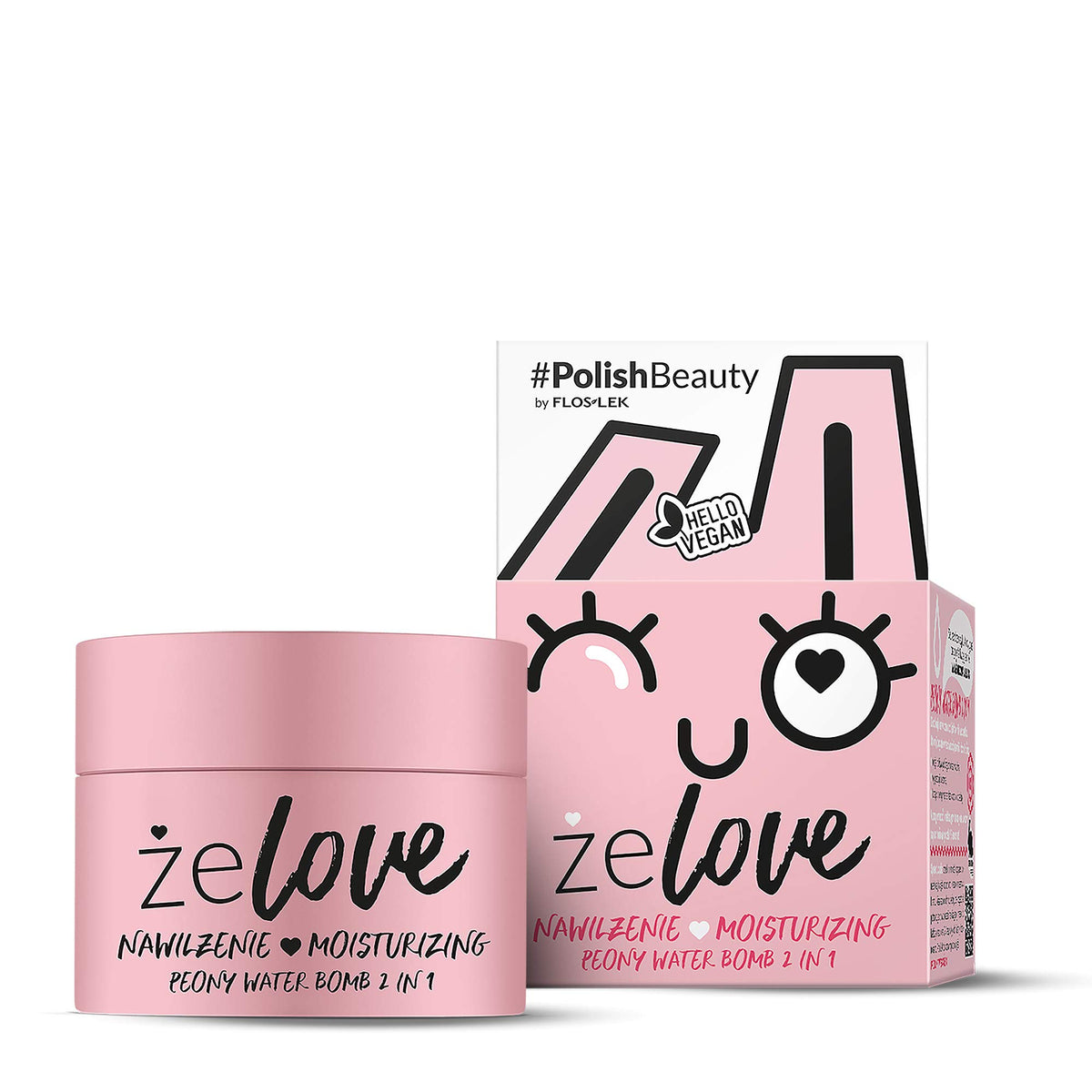 FLOSLEK Peony Water Aqua Bomb Face Cream | 50ml | Hydro Boost Soothing Gel | Contains White Water Lily | Liquid Moisturizer for Dry & Sensitive Skin | Cruelty-Free & Vegan