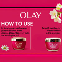 Olay Regenerist Glow Duo – Overnight Night Mask 50ml & SPF 30 Day Moisturiser for Radiant Skin 50ml