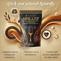 PURETREX Shilajit Gummies with Manuka Honey & Blood Orange – Energy, Focus, and Vitality Support with Ashwagandha, Cordyceps, & Maca Root – 30 Gummies