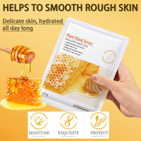 YUYUE-YY 5 Pcs Face Mask Set, Face Masks Skincare with Natural Fruit & Herbal Serum, Included Aloe Vera, Honey, Bamboo Charcoal, Avocado, and Cucumber, Hydrate, Brighten, Moisturize,Soothe for All Skin Types