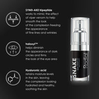 Rodial Snake Eye Cream 02 15ml, Firming Eye Cream for Wrinkles and Fine Lines, Lightweight and Velvety Cream Formula, Tripeptide Technology for Smooth Skin Tone