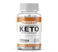 Proper Keto - Natural Weight Management - 60 Capsules - Vegan,Support for Men & Women - 1 Month Supply