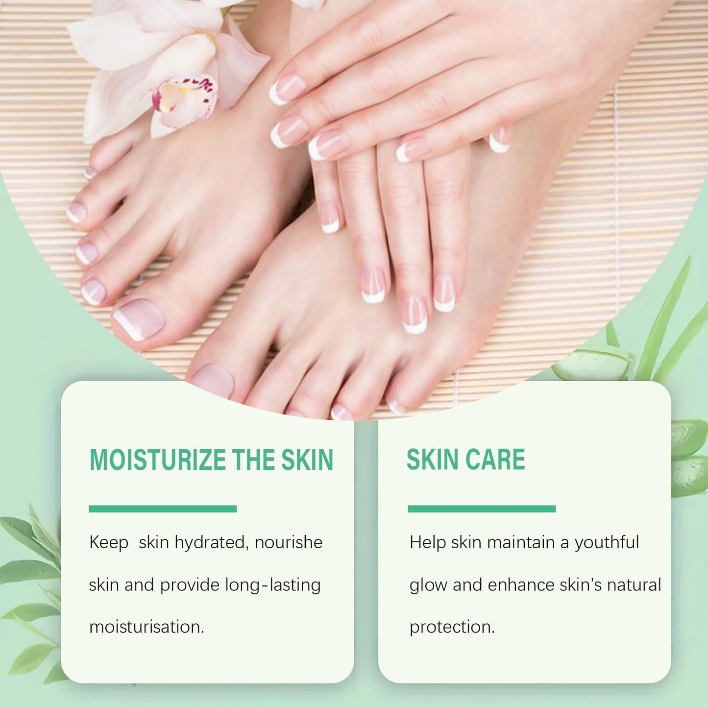 CTUBLIAUNX 42% Urea Cream, Urea Foot Cream Deeply Moisturizing, Foot Cream for Cracked Heels and Dry Skin with Hyaluronic Acid, Aloe Vera & Tea Tree Oil