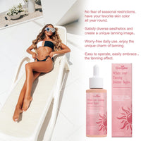 INBOLM Tanning Drops 60ml, Sunless Tanning Drops Gentle Ingredients with Gloves,Enhancing Your Natural Skin Tone,Naturally Boost Melannin Promotes Skin Health and Pigmentation