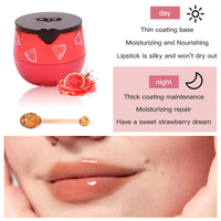 DOOCECIY 6 PCS Honey Lip Bee Balm Set, Moisturizer Fruit Honeybalm for Dry Chapped Peeling Lips
