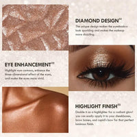 Jinjiar Eyeshadow Palette,Shimmering Creamy Eyeshadow,Glitter Cream Eyeshadow Palette,Eye Shadow Pallets for Women,Make-Up Palettes,Glitter Eyeshadow,Long-Lasting Waterproof Shimmer Eyeshadow,Eye Glitter,(04)