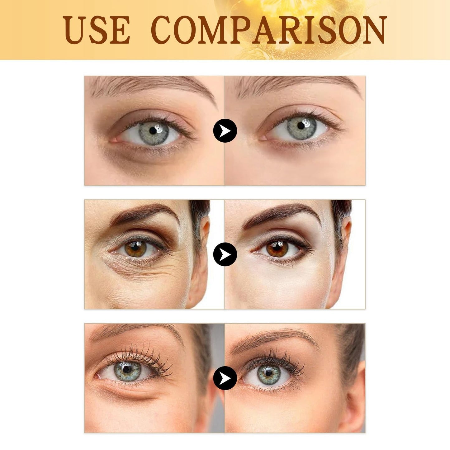 OuXing Caffeine Eye Serum,Under Eye Cream for Dark Circles and Puffy Eyes,Day & Night Eye Cream Anti Aging,Eye Serum with Massage Ball,Dark Circles Under Eye Treatment Women,Firming Ey/e Cre/am
