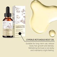 Cyperus Rotundus Oil, Premium Cyperus Oil for Hair Removal, Natural Hair Removal & Anti-Hair Growth Treatment, 100% Pure Formula for Smooth Skin, Soothes & Nourishes Sensitive Skin, 60ml Bottle