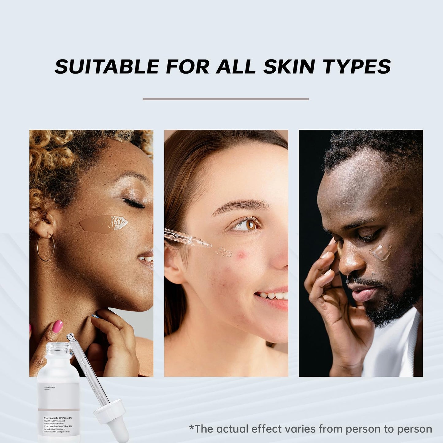 MIZEEYE Niacinamide Serum for Face, 2PCS Moisture Niacinamide Face Serum for Women, Niacinamide 10% + Zinc 1% Serum For Acne, Refreshing.