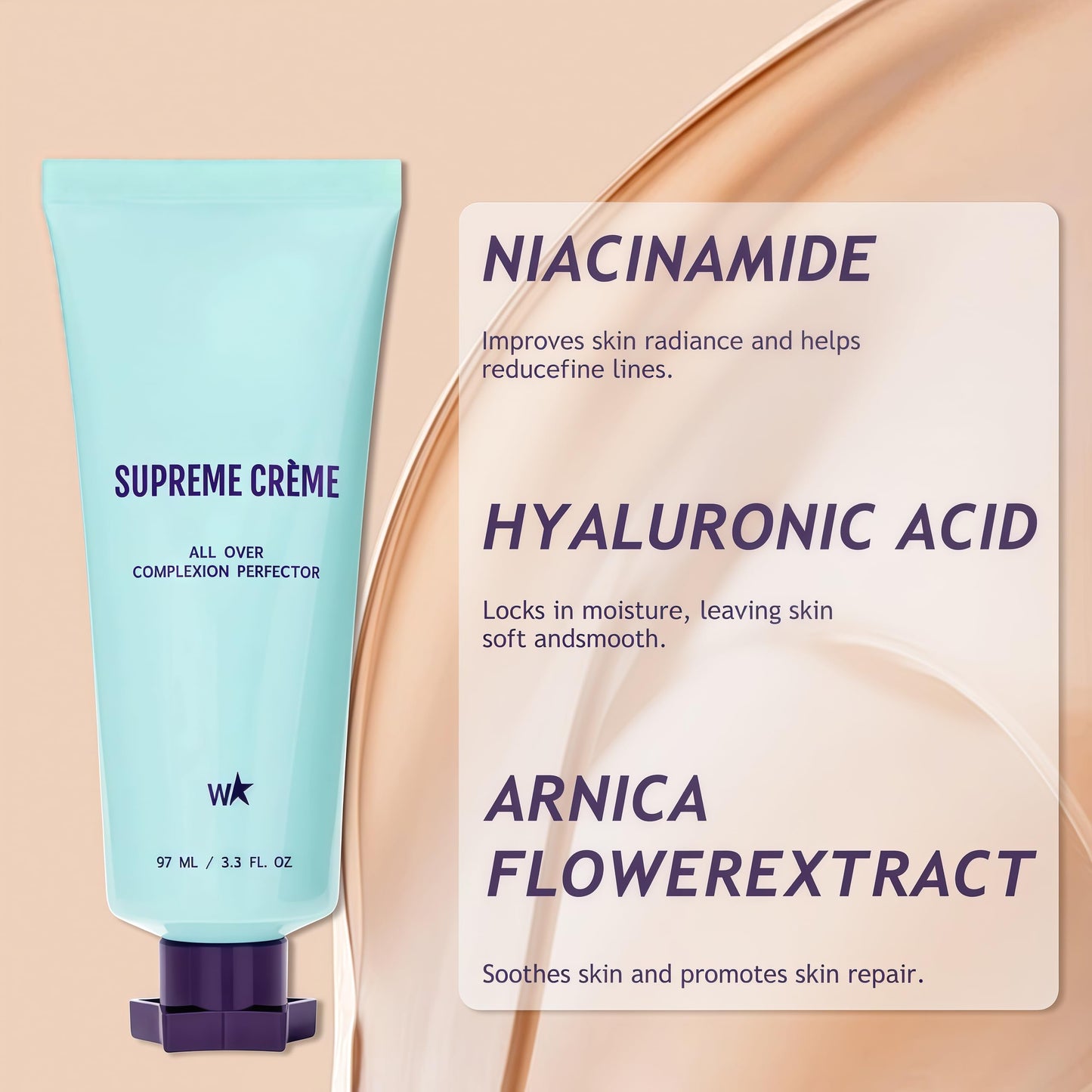 TMYIOYC ANGEL SILK Supreme Creme All-Over Complexion Perfector, Supreme Creme Body Coverage Perfector, 24H Long Lasting CC Cream Foundation Full Coverage, Concealer Waterproof & Transfer-Resistant Skin Tint