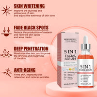 OKAQEE 30% Vitamin C Serum for Face - Skincare with 10% Hyaluronic Acid &Vitamin E and 5% Niacinamide & Collagen - Dark Spot Remover for Face - Anti Aging Facial Brightening Serum - Improve Dull Tired Skin