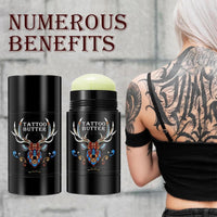 KKwoter Natural Tattoo Balm for New & Old Tattoo Aftercare - Healing, Whitening & Color Enhancement with Butter & Cream