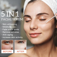OKAQEE 30% Vitamin C Serum for Face - Skincare with 10% Hyaluronic Acid &Vitamin E and 5% Niacinamide & Collagen - Dark Spot Remover for Face - Anti Aging Facial Brightening Serum - Improve Dull Tired Skin