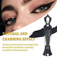 QUIWEN Kohl Powder Eyeliner,Black Eyeliner Handmade Smudge Proof Eyeliner, Black Eye Liner Pencils Natural Eyeliner Cream Powder, Long Lasting Smudge-Proof Intense Color Eyeliner For Eye Make-Up