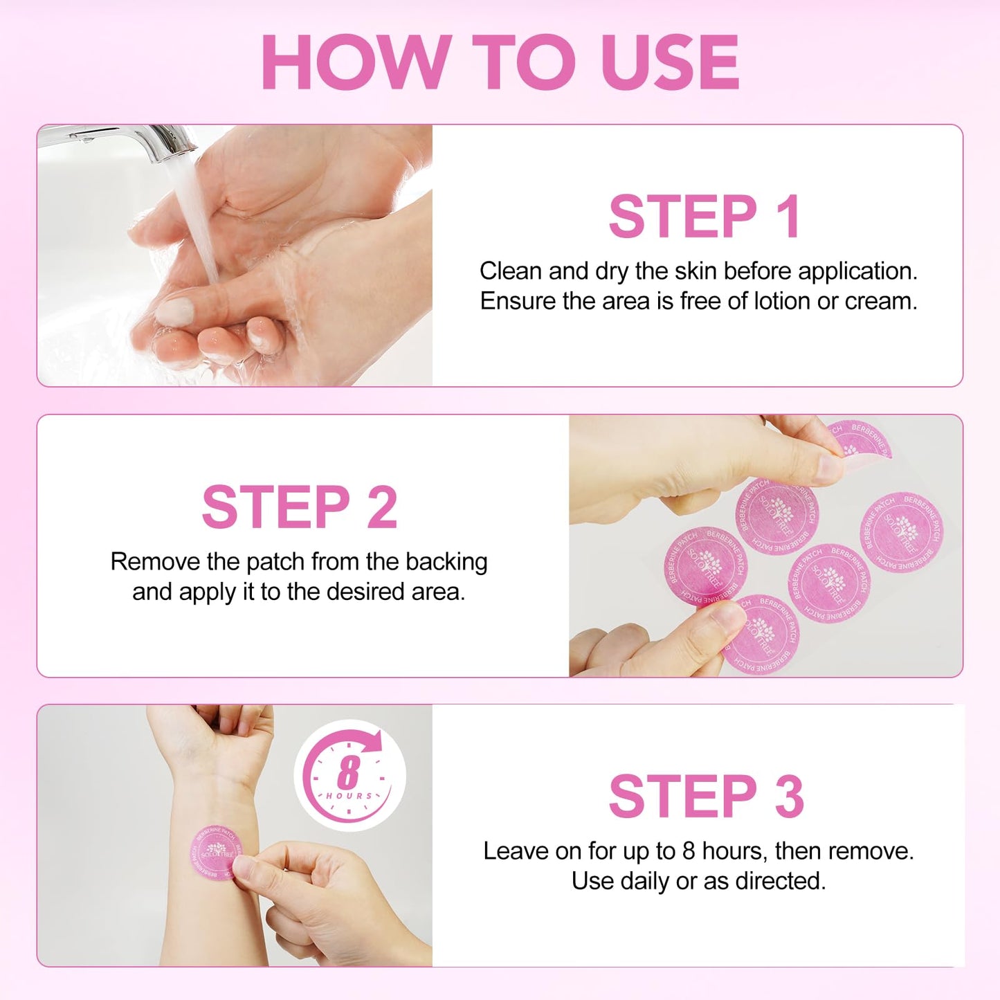 Premium Berberine Patch | 30 Patches | Natural Plant-Based Formula | Supports Metabolism & Energy Levels | Easy-to-Use, Discreet Patch