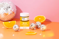 Q+A Vitamin C Radiance Cream - Hydrating, Anti-Ageing Face Cream with Collagen Boosting Vitamin C, Elasticity Enhancing Centella Asiatica & Antioxidant-Rich Tropical Fruit for Glowing Skin, 50g