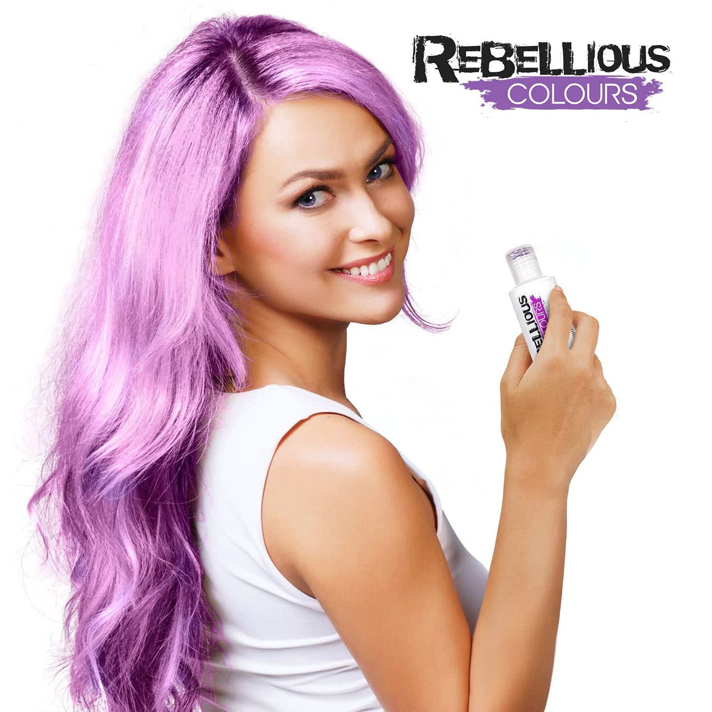 Rebellious Colour Semi Permanent Hair Dye Conditioning vegan cruelty free direct hair colour application 300ml (Ultra-Violet)
