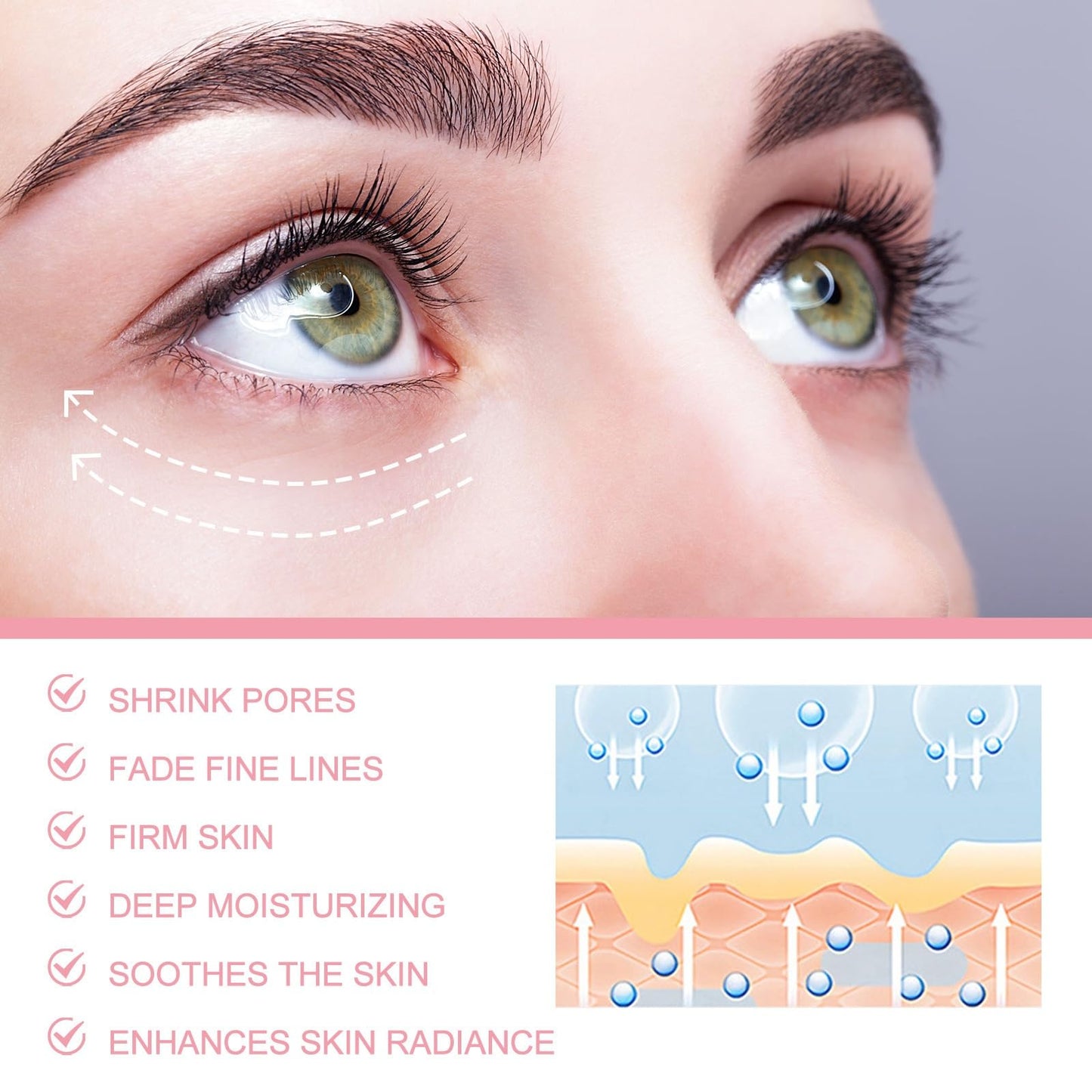 OuXing Collagen Multi Balm Stick,Eye Cream Stick,Collagen S-tick,Hydration S-tick to Brighten& Refresh Skin,Anti Wrinkle E-ye Ba-lm Sti-ck,Face Moisturiser Ba-lm St-ick,Under Eye Cream,Face Balm Sti-ck