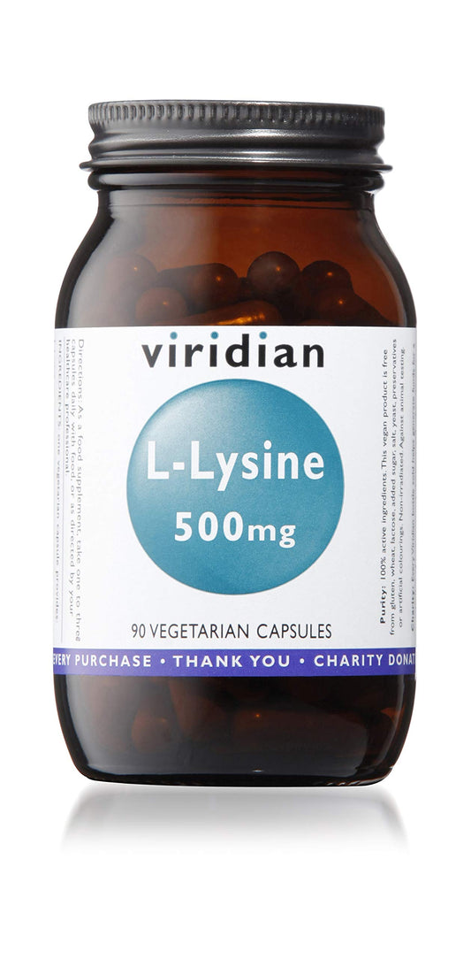 Viridian L-Lysine 500mg: 90 Veg Caps