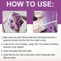 Ruojiar Instant Colour Shampoo,Hair Color Shampoo,Hair Dye Shamp/oo 3 in 1,Gentle Formula for Gray Ha/ir Coverage,Easy to Use,Plant-Based Instant Dye,Long-Lasting,Herbal Ingredients,Quick and Easy,Purple