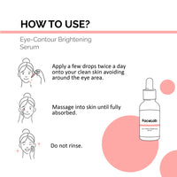 FaceLab Eye Contour Serum, Anti-Aging Algae Extract Brightening Revitalizing Eye Serum with Hyaluronic Acid&Peptides for, Firmness & Smoothness, for All Skin Types, 30ml