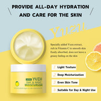 ISBEAUSOLS YUZU Day & Night Face Moisturiser, Face Cream for Dry Skin, Moisturiser Face Women & Men for Smoothing & Softening, Nourishing & Hydrating Face Moisturisers, Natural YUZU Cream Face Care