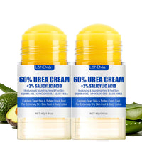IZBEAUVO 2PC Ultimate Cracked Heel Balm Duo: 60% Urea Foot Cream Plus 2% Sali-cylic Acid - Maximum Strength Fast-Absorbing Hand Foot Repair, Dry Skin, Vegan Foot Cream for Women Men