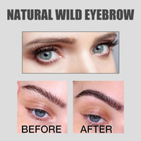 AurolaGlow Tattoo Brow Peel Off Gel Tint - Semi-Permanent, Waterproof, Lasts Up To 3 Days - Dye for Eyebrow Coloring - Easy Peel-Dark Brown
