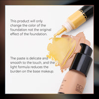 SONGQEE Liquid Foundation Mixer, Colour Corrector Foundation For Mature Skin, Make Up Foundation Shade Adjuster, Face Primer Concealer Foundation Full Coverage, Anti-Redness (Yellow)