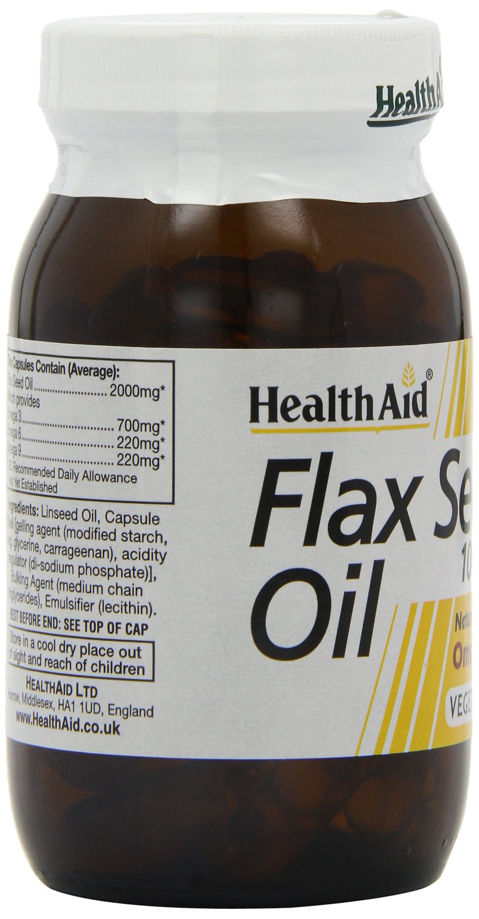 HealthAid Flaxseed Oil 1000mg - 60 Capsules