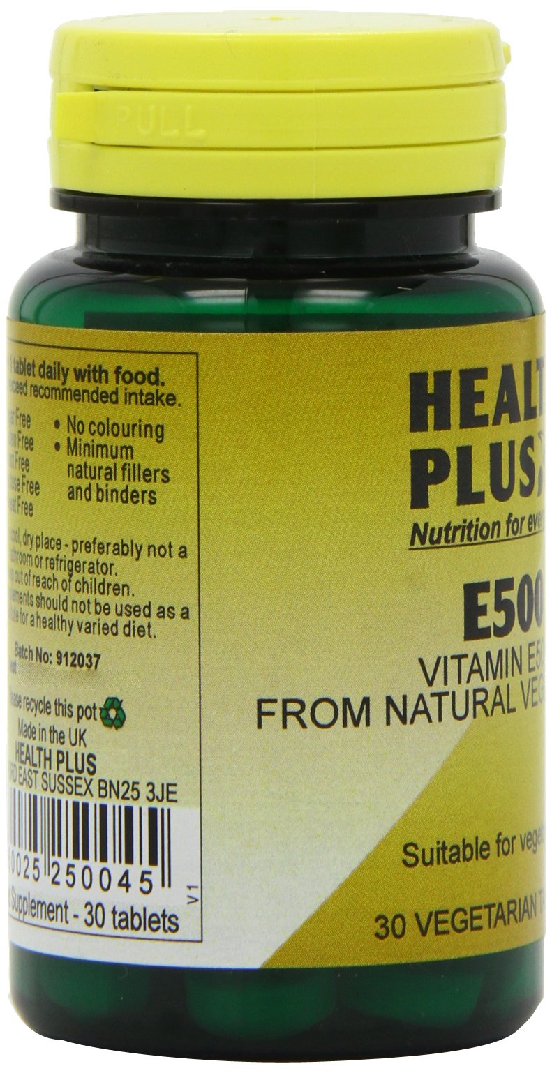 Health Plus E500 Vitamin E Supplement - 30 Tablets