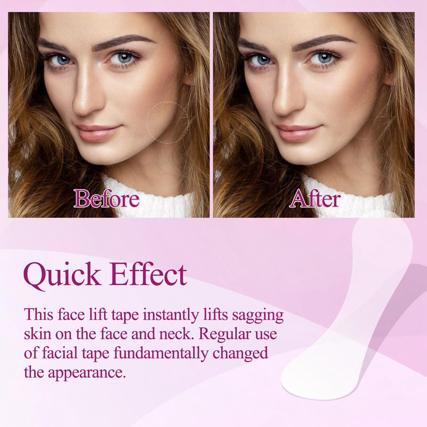 AINxtolm 120PCS Face Lift Tape,Invisible Face Lift Patches for Skin Tightening,Elasticity Tighten Lift Patches,Face Tape for Wrinkles,Anti Wrinkle Patches,Face Tapes for Lifting Sagging Skin,Face Lifting Tape