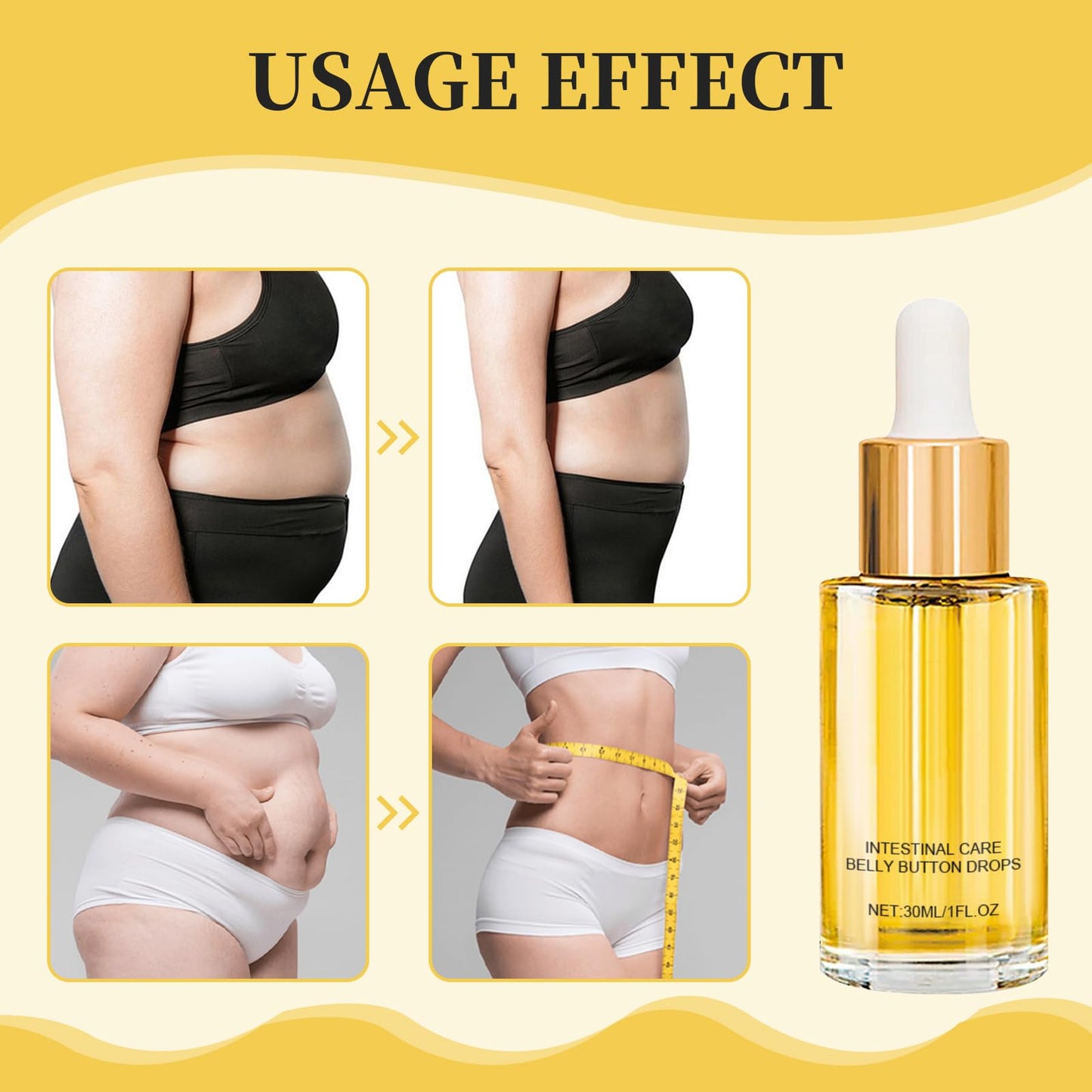 FunnAura 3PCS Belly Button Drops for Tightening Oil