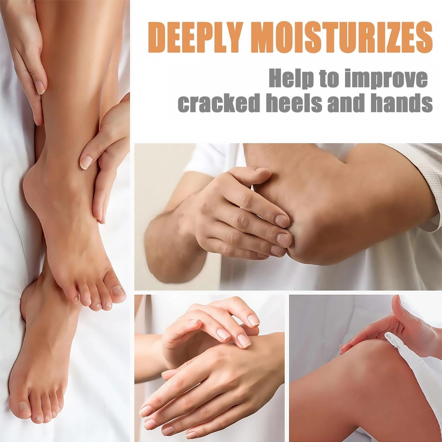 Foot Cream, Heel Creams For Cracked Heels & Dry Skin, Cracked Heel Repair Creams, Honey Moisturizer With Gentle Ingredients, Lightweight & Fast-Absorbing,3PCS Foot Cream Set