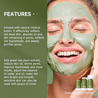Lumiter Clay Mask Sticks, Green Tea Mask Stick + Turmeric Mud Mask Sticks, Deep Cleansing, Radiant Skin Care Set, 2-Pack