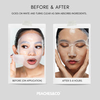 Peaches and Co Bio-Collagen Overnight Face Mask | K-Beauty | Korean Skin Care Mask | Glass Skin Face Mask | Deep Hydrating | Firming Mask | Pore Minimising Face Mask | Collagen Face Mask