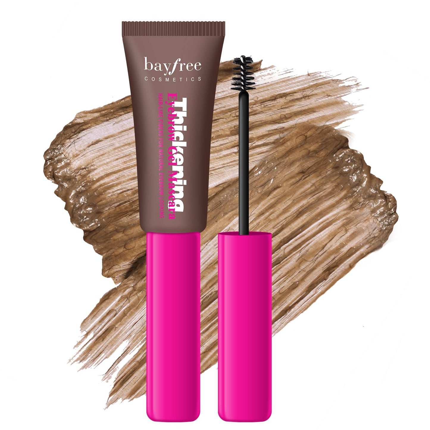 bayfree Thickening Eyebrow, Waterproof Tinted Brow Glue Eyebrow Gel, Wearable Eyebrow Glue for 16h, Blonde