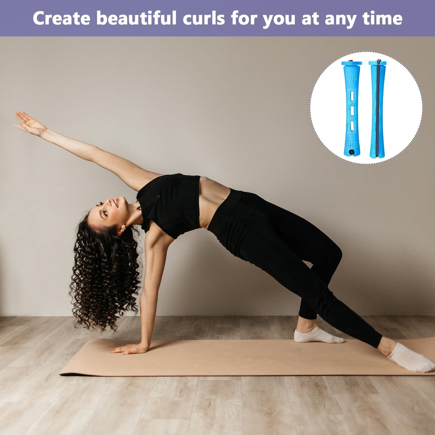 Vierone Perm Rods Perm Kit 60 PCS Small Size Hair Curlers Rollers 0.35 Inch Hair Rollers Perm Kit Short Hair Men Home Perm Kits for Long Short Hair Styling Tool Hair Curlers for Women and Men (Blue)