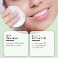 QinZiEn Zero Pore Pads,Dual-Textured Facial Toner Pads for Exfoliation and Minimizing Pores,Exfoliating Face Pads,Cotton Face Pads,Pore Pads,Exfoliating Pads,Exfoliating Pads Face,Makeup Pads,Cosmetic Pads