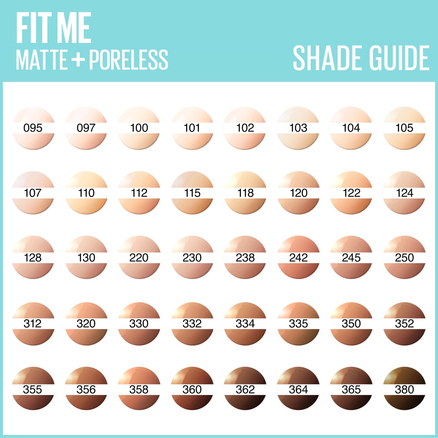 Maybelline Fit Me Foundation, Matte & Poreless, Full Coverage Blendable Normal to Oily Skin, 122 Creamy Beige 30ml