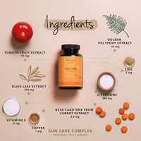 Tanning Capsules Vegavero® | Beta Carotene, Vitamin E, L-Tyrosine, Copper, Zinc & Olive Leaf Extract | Flavonoids | Lycopene | Skin Protection Support | NO Additives, Lab-Tested | Vegan