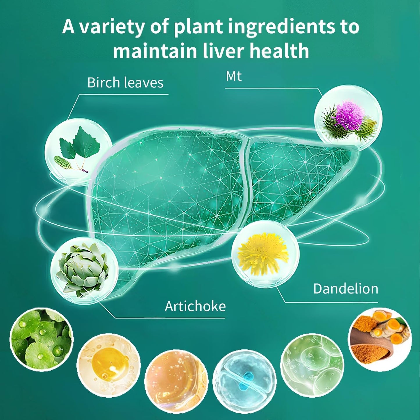 ANIANHAO Lymph System Support Supplement, Lymph Cleanse Detox, Liposomal Artichoke Lymphatic Drainage & Liver Repair Supplement with All Vitamins, 60ml