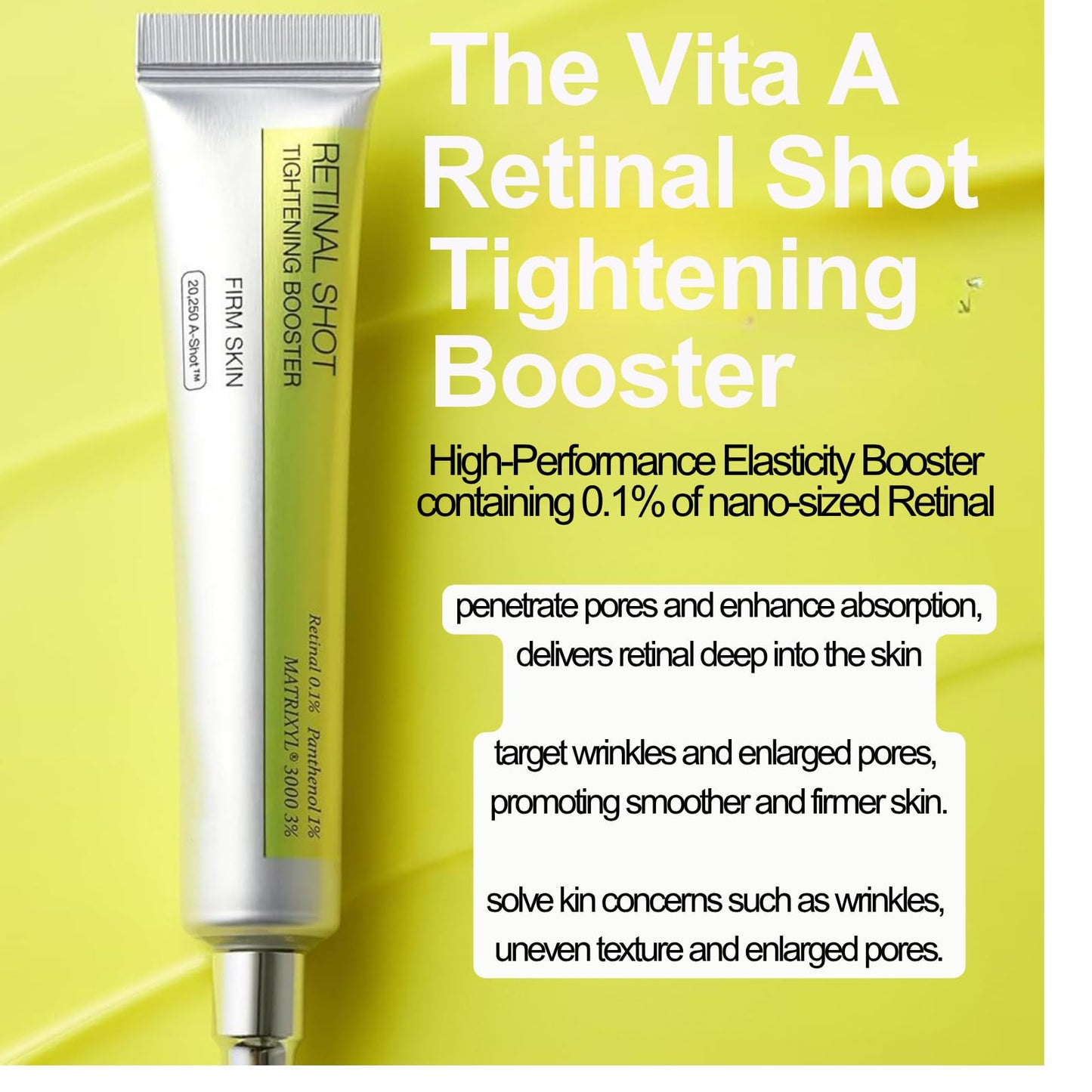 Tongyend 2PCS Retinal Shot Tightening Booster,Retinol Shot Tightening Serums,Retinol Serum for Face,Hydrating Facial Serums,Face Firming Cream,Anti Wrinkle Serum,15ml