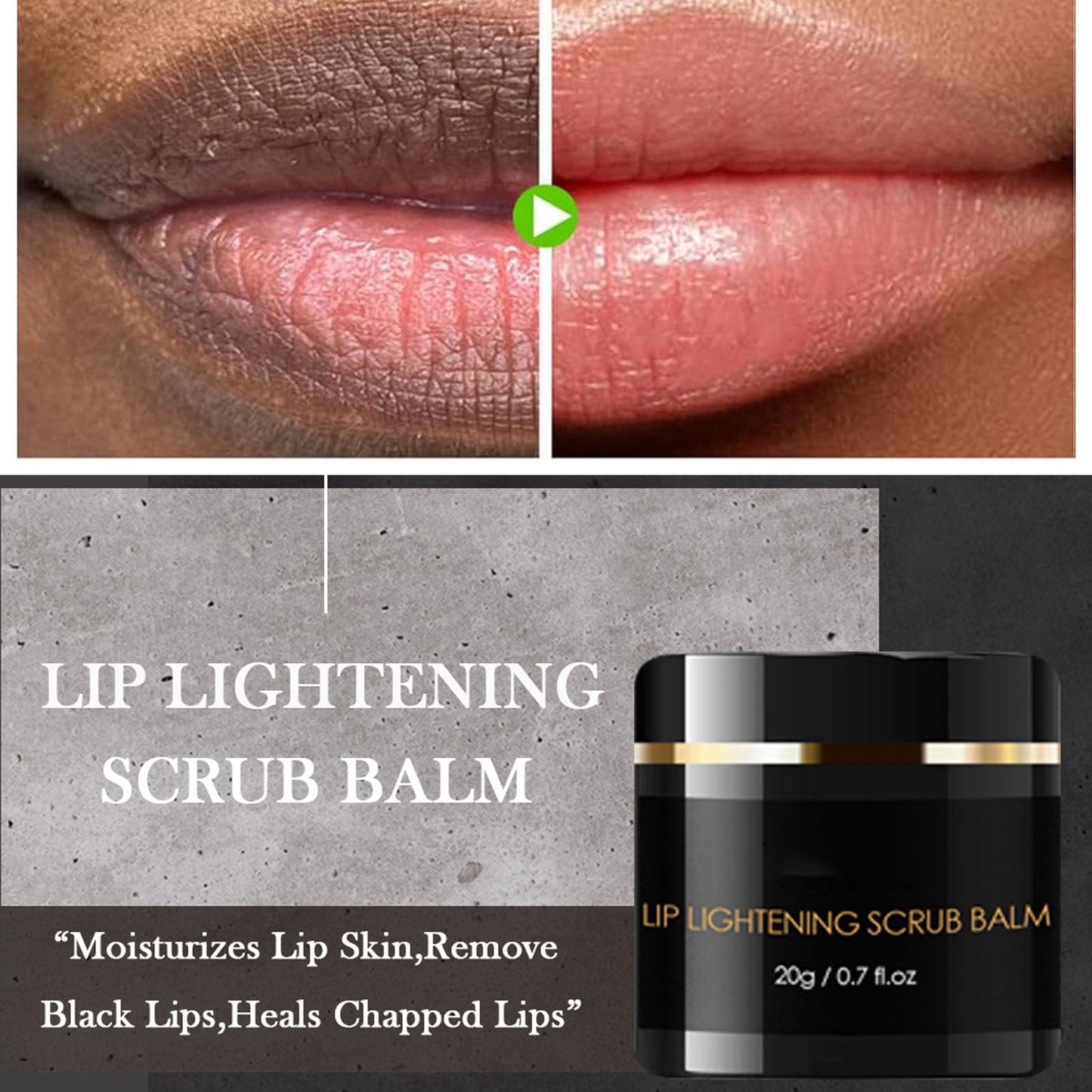 Lip Scrub Exfoliator Lip Lightening Scrub Lip Lightening For Dark Lips,Moisturizing Lip Scrub Lip Care to Remove Dead Skin,Lip Brightening for Dark Lips Lip Exfoliator Scrub for Chapped & Cracked Lip