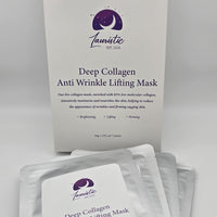 Lauristic Bio Collagen Real Deep Mask, Hydrating Overnight Hydrogel Mask, 34g (4 Pack)