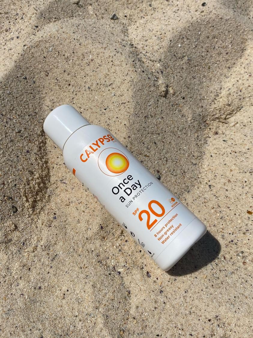 Calypso Once A Day Sun Protection Lotion SPF20 | 8 Hours Sun Protection | Non Greasy | Superior 4 Start UVA Rating - 200 ml CALC20L