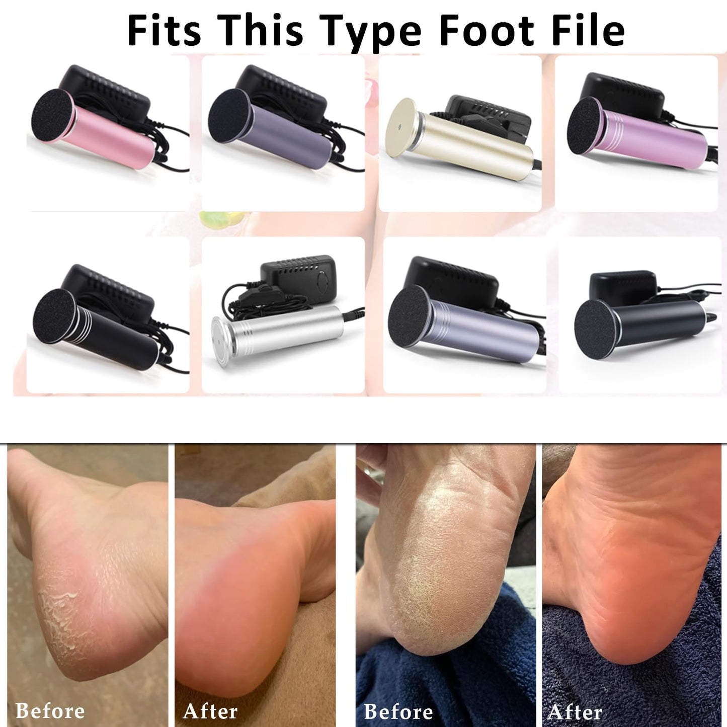 120pcs Foot File Replacement Pads Sandpaper Discs for Electric Hard Skin Callus Remover, Coarse 80 Grit+Fine180 Grit