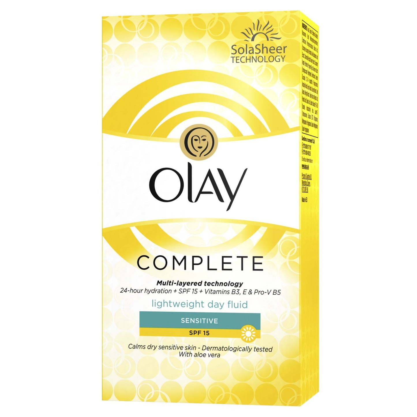 Olay Complete Lightweight Three in One SPF15 Sensitive Moisturiser Day Fluid, 100 ml