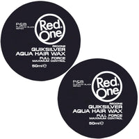 Redone Hair Styling Aqua Wax Grey 3 x 50 ml | Firm Hold | Hair Gel Wax | Ultra Hold | Men & Women Hair Wax | Manol, Mixcherry Scent | Maximum Control